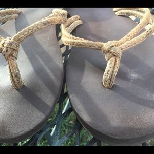 womens tan braided sandals